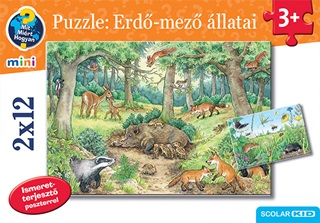  - Puzzle: Erdk-Mezk llatai (2x12 3+)